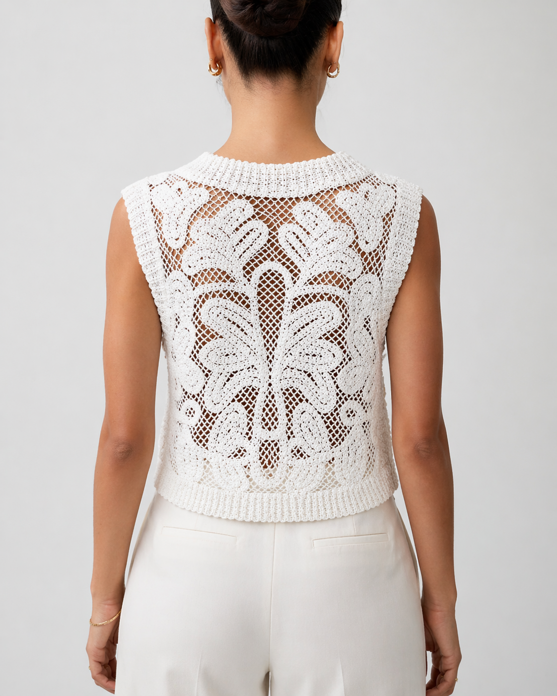 Crochet Cotton Crop Top