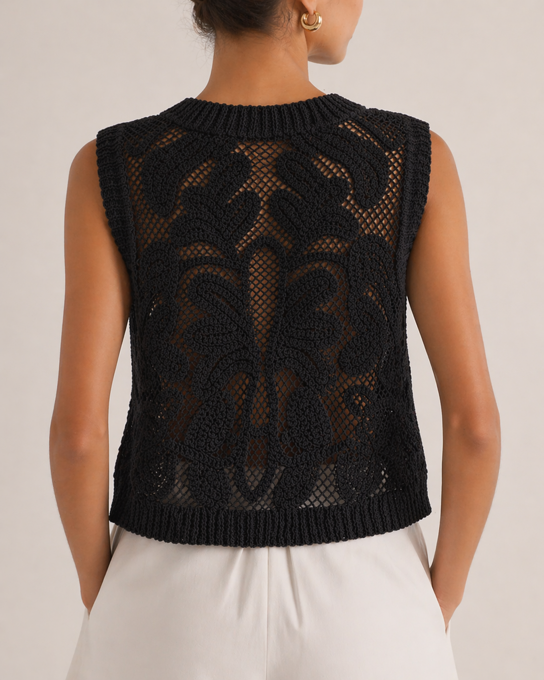 Crochet Cotton Crop Top