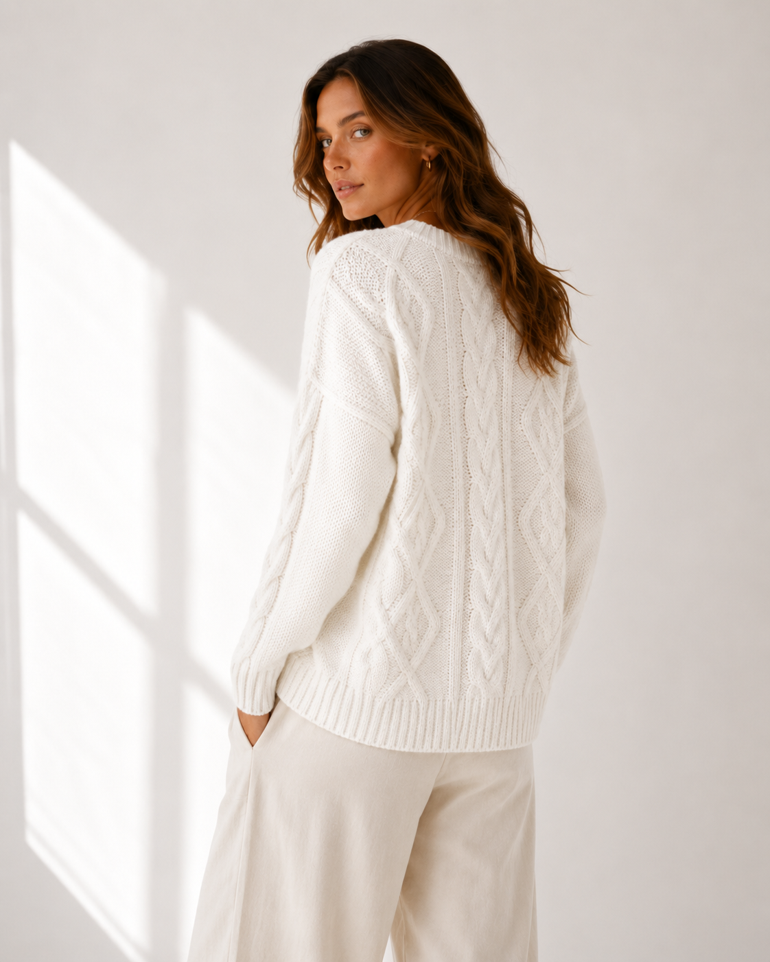 Crewneck Long Sleeve Knit Pullover Sweater