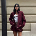 Cropped Jacket and Lantern Mini Skirt Co-ord Set