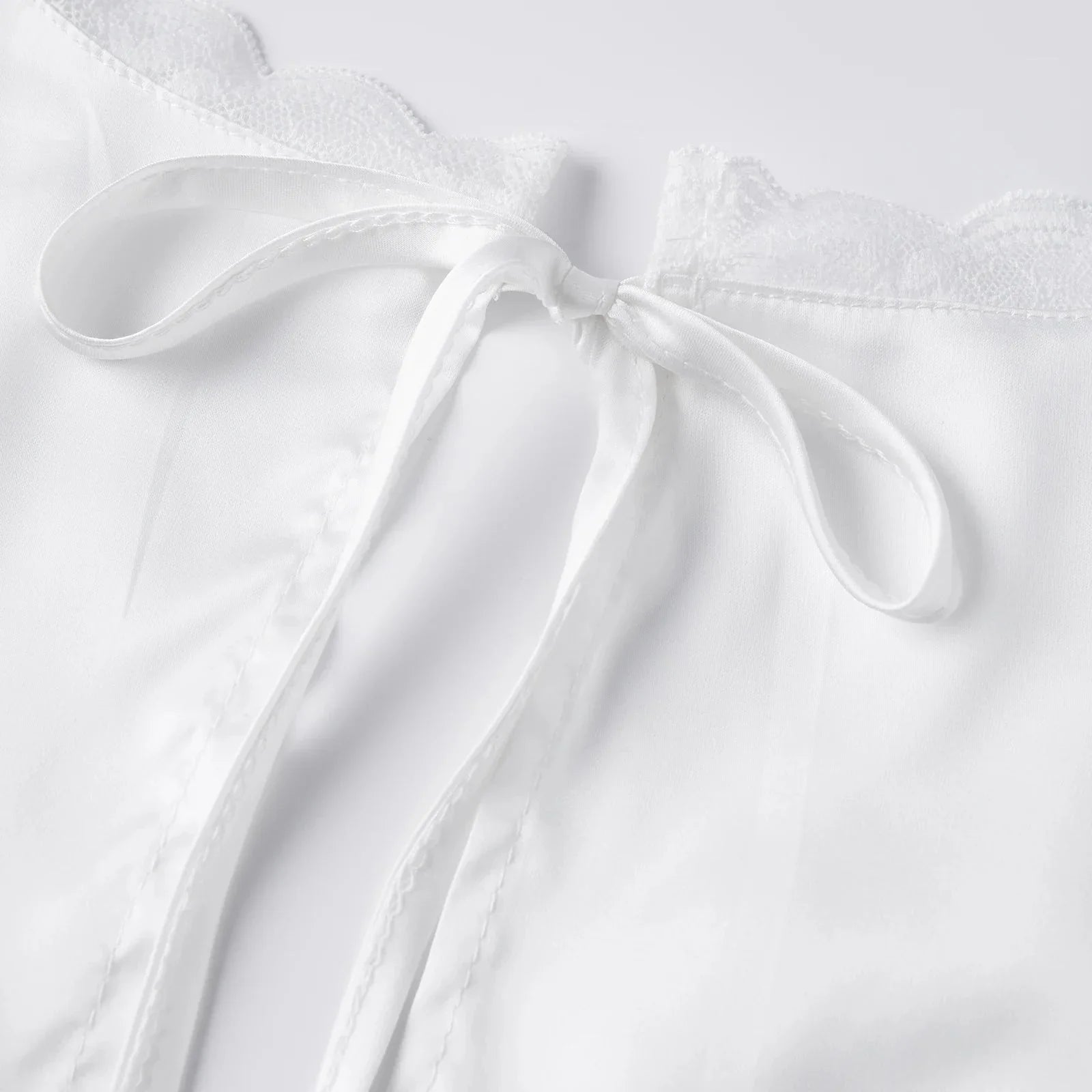 Deep V-Neck Satin Top