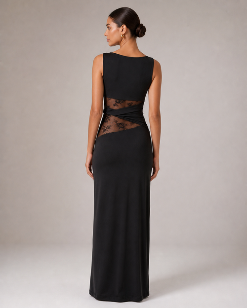 Black Jersey Maxi Dress