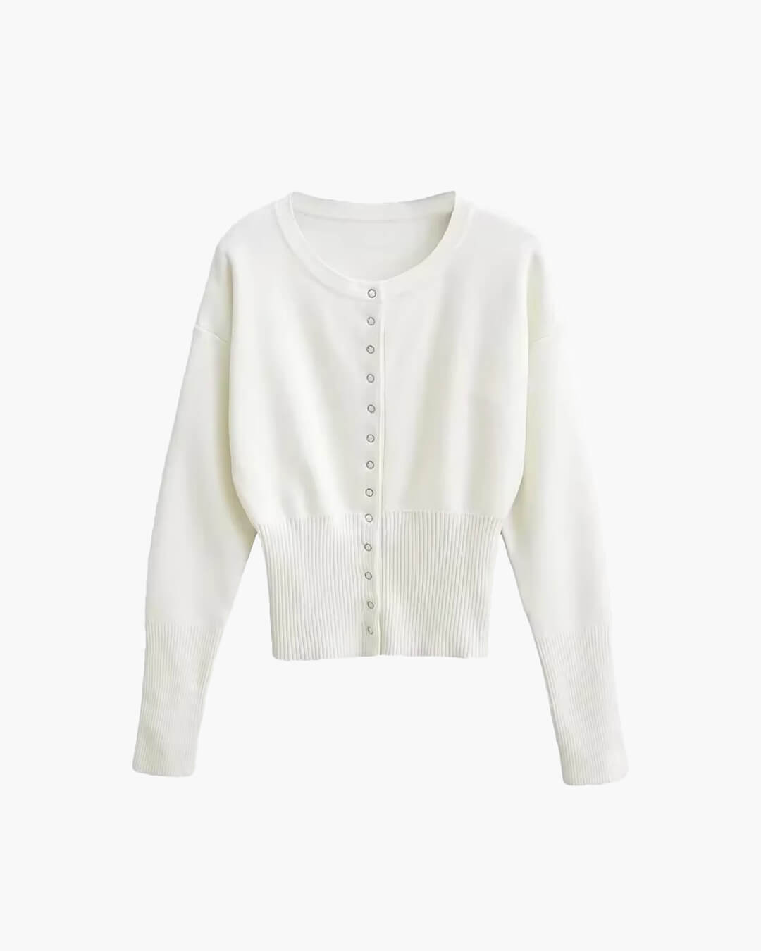 Knit Cardigan with Snap Button Closure