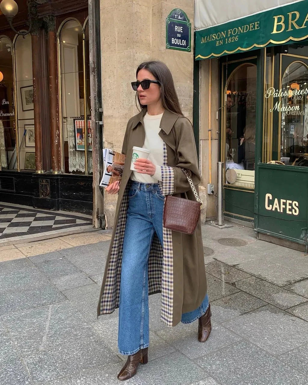 Longline Button Front Trench Coat