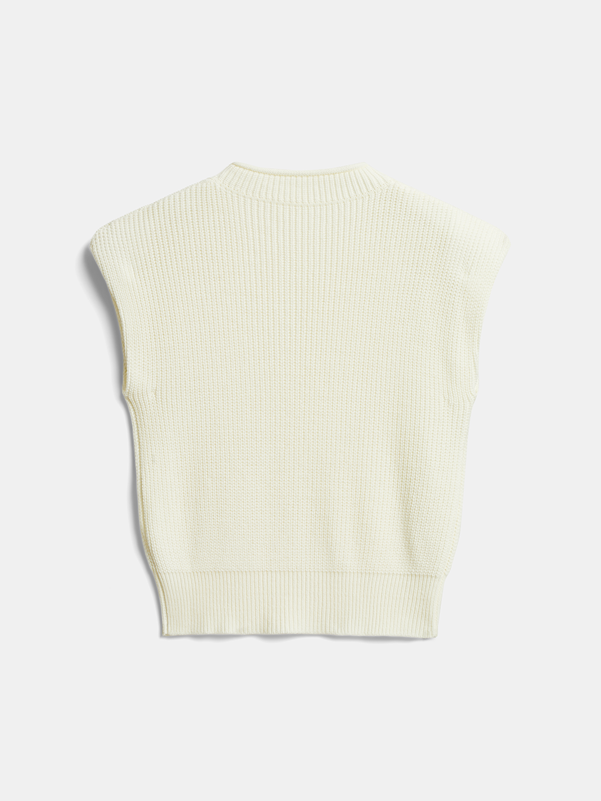 Relaxed Knit Vest with Cap Sleeve