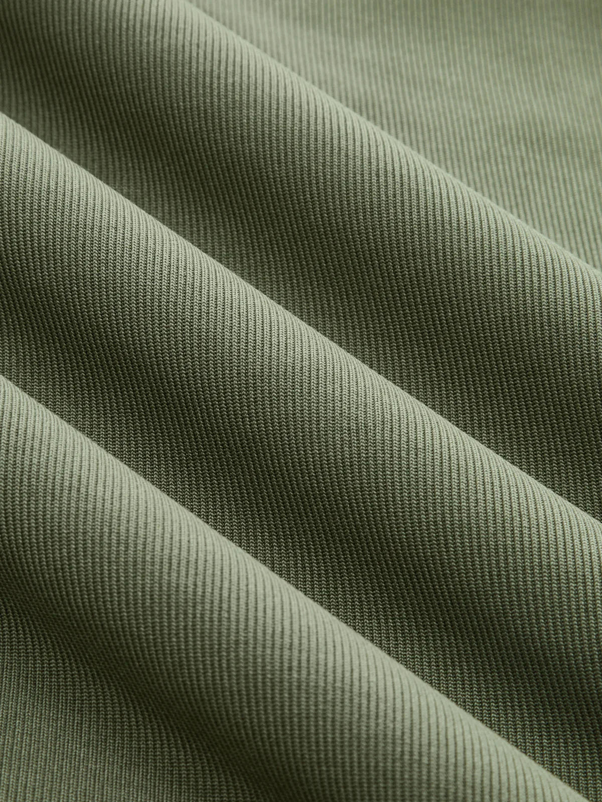 Sage Green Mock Neck Ruched Short Sleeve Jersey Top