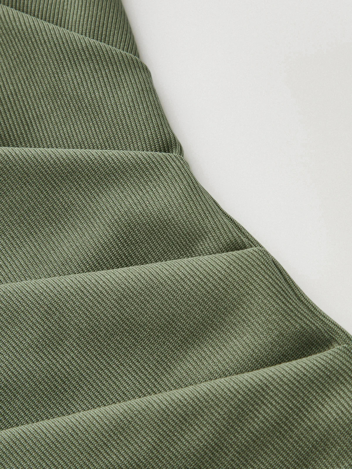 Sage Green Mock Neck Ruched Short Sleeve Jersey Top