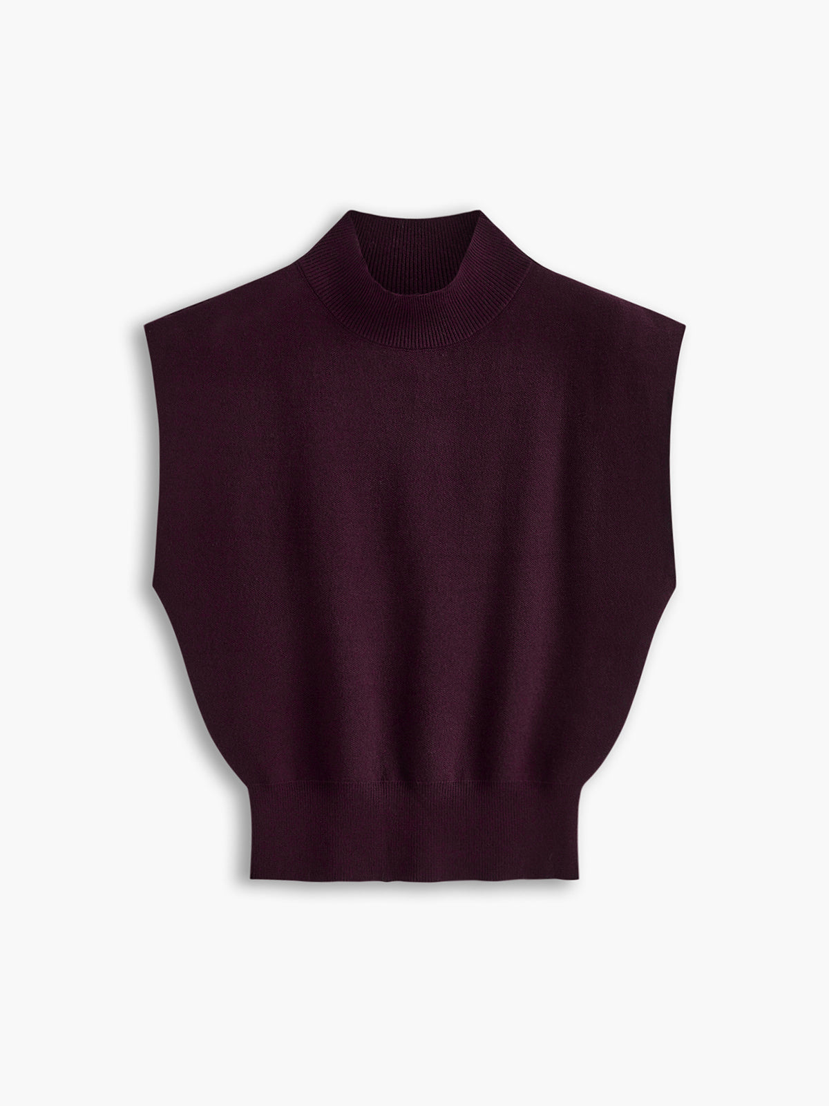 Solid Knit Pullover Sweater Vest