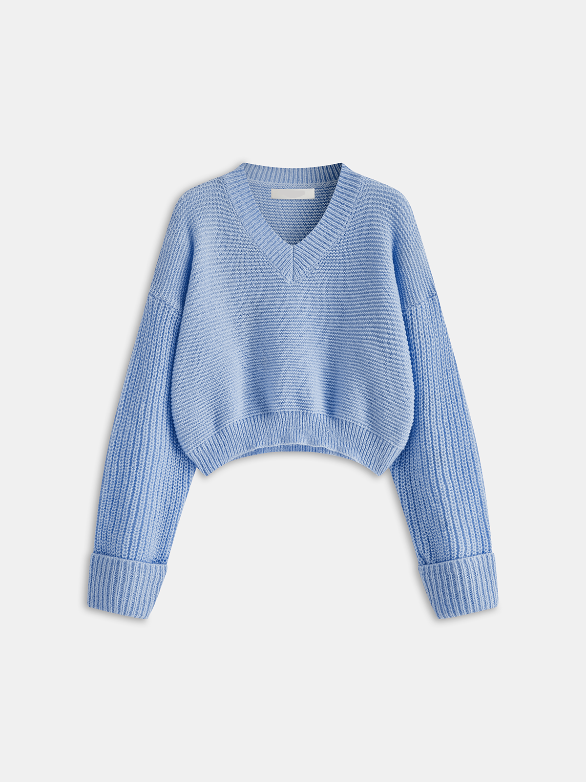 V-Neck Pullover Knit Sweater