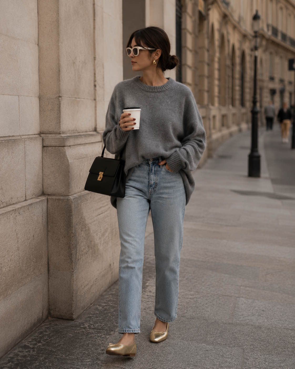 Women's Cashmere Oversized Crew Neck Sweater