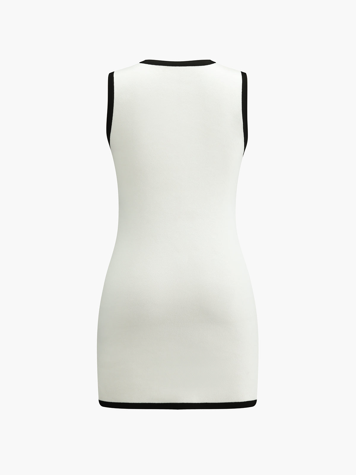 Women's Sleeveless Button Front Multi Pocket Knit Mini Dress